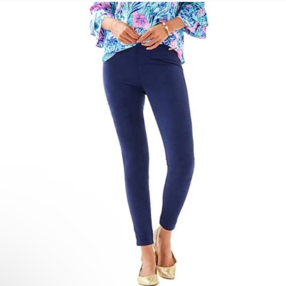 Lilly Pulitzer Navy Leggings - Picture 1 of 5